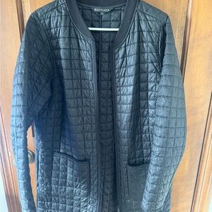 Athleta Black Quilted Coat